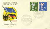 BUND FDC MICHEL 295/96 EUROPA 1958 - 1958