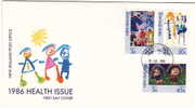 1986  FDC   Health Stamp  Children´s Drawings - FDC