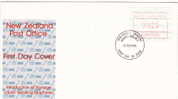 1966  New Zealand 25 C. FRAMA Label FDC - FDC