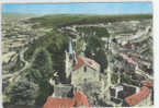 L 641 / CPSM  BONNIEUX  (84)    EN AVION AU DESSUS DE BONNIEUX  EGLISE   XII° SIECLE - Bonnieux