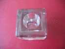 ENCRIER EN VERRE L : 6 CM X L : 6CM / HAUT : 5 CM POIDS : 415 GR - Encriers