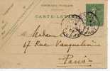 FRANCE - CARTE LETTRE- SEMEUSE-1919 - YT 130-? - DATE 817 -PARIS 28 À MARSEILLE - Kartenbriefe