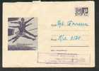 USSR, FIGURE SKATING,  1967, POSTAL STATIONERY COVER USED - Pattinaggio Artistico