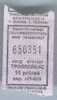 Russia, St. Petersburg: One-way Trolleybus Ticket (3) - Europa