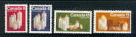 Canada Scott #  606 - 609  MNH VF Complete Christmas Candles - Ongebruikt