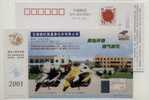 Motorbike,China 2001 Wuxi Guorui Gas-drive Motorcycle Advertising Postal Stationery Card - Motorfietsen