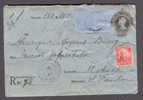 Brazil Uprated Postal Stationery Ganzsache Entier Registered Registrado Money Cover Deluxe GUARUJA S. Paulo Cancel 1917 - Enteros Postales