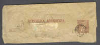 Argentina Postal Stationery Ganzsache Entier Newspaper Wrapper Correos Telegrafos To Santiago? - Postwaardestukken