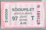 Estonia: One-way Bus Ticket From Kohtla-Jarve (2) - Europa