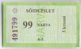 Estonia: One-way Bus Ticket From Narva (18) - Europe