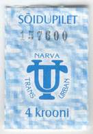 Estonia: One-way Bus Ticket From Narva (25) - Europe