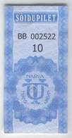 Estonia: One-way Bus Ticket From Narva (31) - Europa