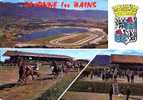 Cpsm Divonne Les Bains (01) Hippodrome, Courses , Chevaux , Blason . Années 70 - Divonne Les Bains