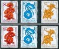 ● BULGARIA  - Rep. Pop. - FIORI -1986  - N.  3023 / 3025  Usati , 2 Serie Completa -  517 / 18 - Used Stamps