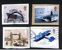 11 Used GB Self Adhesives Commemorative Stamps Catalogue Value Over £160 - Ref 417 - Usados