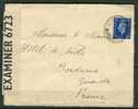Enveloppe Pour La France Expédiée De Liverpool Le 1.7.1941 Avec Censure Britannique - Storia Postale