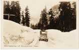 Snoqualmie Pass Washington State Cascade Mountain Range 1910s/20s Auto On Real Photo Postcard - Other & Unclassified