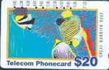 # AUSTRALIA 50 Telecom Generic - Tourism - Great Barrier Reef 20 Anritsu  -poisson,fish- Tres Bon Etat - Australien