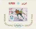 Ajman-1967 Grenoble Winter Olympics Souvenir Sheet MNH - Winter 1968: Grenoble