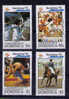 DOMINICA 1992 - OLYMPICS BARCELONA 92 - YVERT 1408-1411- SCOTT 1482-1489 - Lutte