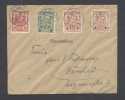 POLAND,  ON COVER   MULTIPLE   FRANKING  WARSAW  LOCAL CITY POST 1915. - Covers & Documents
