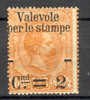 Italy 1890 Mi. 65 Parcel Post King Umberto I. Overprinted Valevole Per Le Stampe MH €45,- - Nuovi