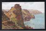 Early J. Salmon ARQ A.R. Quinton Postcard Castle Rock Lynton Devon - Ref 418 - Lynmouth & Lynton