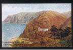 Early J. Salmon ARQ A.R. Quinton Postcard Countisbury Foreland & Torrs Lynmouth Devon - Ref 418 - Lynmouth & Lynton