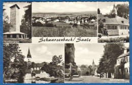 Deutschland; Schwarzenbach An Der Saale; Multibildkarte Mit Bahnhofstrasse; Kornbergturm - Hof