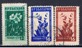 BG+ Bulgarien 1953 Mi 876-78 Pflanzen - Gebraucht