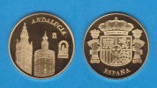 ESPAÑA / SPAIN   MEDALLA  ORO / GOLD    SC/UNC  PROOF  ANDALUCIA    DL-7134 - Autres & Non Classés