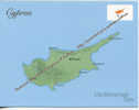 Map Of Cypus - Carte Géographique De L´ile De Chypre - Chypre