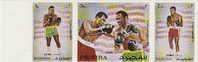 Fujeira-1971 Boxing World Championship Set 3 MNH - Pugilato