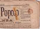 ITALIE-JOURNAL COMPLET "VOCE DEL POPOLO"19-3-1874 - CACHET ROUGE PERIODICI FRANCHI Ci 1 * - SUPERBE - Poststempel