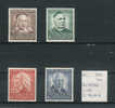 Bundespost 1953 - Yv. 59/62 Michel 173/76 - Postfris Met Scharnier/neuf Avec Charnière/MH - Unused Stamps