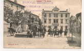 Sigean (11) : Place De La Mairie Et La Mairie En 1915 (Très Animée, Attelage)-Oblitération De L´Hôpital Bénévol- - Sigean