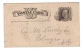 U.S. POSTAL CARD : One Cent - Lettres & Documents