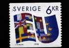 SWEDEN/SVERIGE - 1995  SWEDEN ADHESION TO EUROPEAN UNION    MINT NH - Ungebraucht