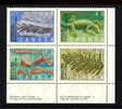 Canada Scott # 1306 - 1309 MNH VF  LR Inscription Block Prehistoric Life In Canada Series 2.........................(dr2 - Blocks & Kleinbögen