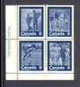 Canada Scott # 632a MNH VF LLPlate # 1 Block Of 4 Keep Fit In Summer Sports. Swimming, Jogging, Cycling, Hiking. - Blocs-feuillets