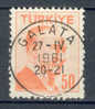Turkey Superb Deluxe GALATA 1961 Cancel Atatürk !! - Used Stamps