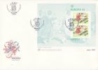 MADEIRA EUROPA CEPT 1981 MS FDC /POSTMARK FUNCHAL/ - 1981