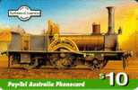 AUSTRALIA $10 BEAUTIFUL 1855 LOCOMOTIVE VICTORIA TRAINS TRAIN  MINT  2500 ISSUED ONLY !! SPECIAL PRICE !! - Australie