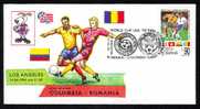 Coupe Du Monde De Football USA ´94, Oblitération Roumanie,match COLUMBIA - ROMANIA ,1994. - 1994 – Estados Unidos