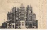 City Hall Spokane WA On 1908 Vintage Postcard - Spokane