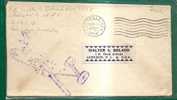 US - FREE 1944 COVER With CACHETED AIRPLANE  LAS VEGAS To AUDUBON - Event Covers