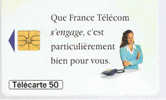 TELECARTE F 611 970 FRANCE TLECOM S'ENGAGE - 50 Units