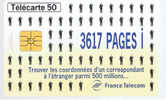 TELECARTE F 670 970 - 3617 PAGES I - 50 Unità  