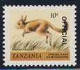 Tanzania 1980 Mi 161 YT 163 SG 307 ** Pedestes Capensis : Spring Hare / Lièvre Sauteur / Springhase / Springhaas - Nager