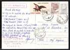 Very Rare Franking 18 Lei !!  2 Stamps On Postcard  ,1994. - Covers & Documents